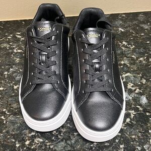 Coach Men's Black and White Sneakers